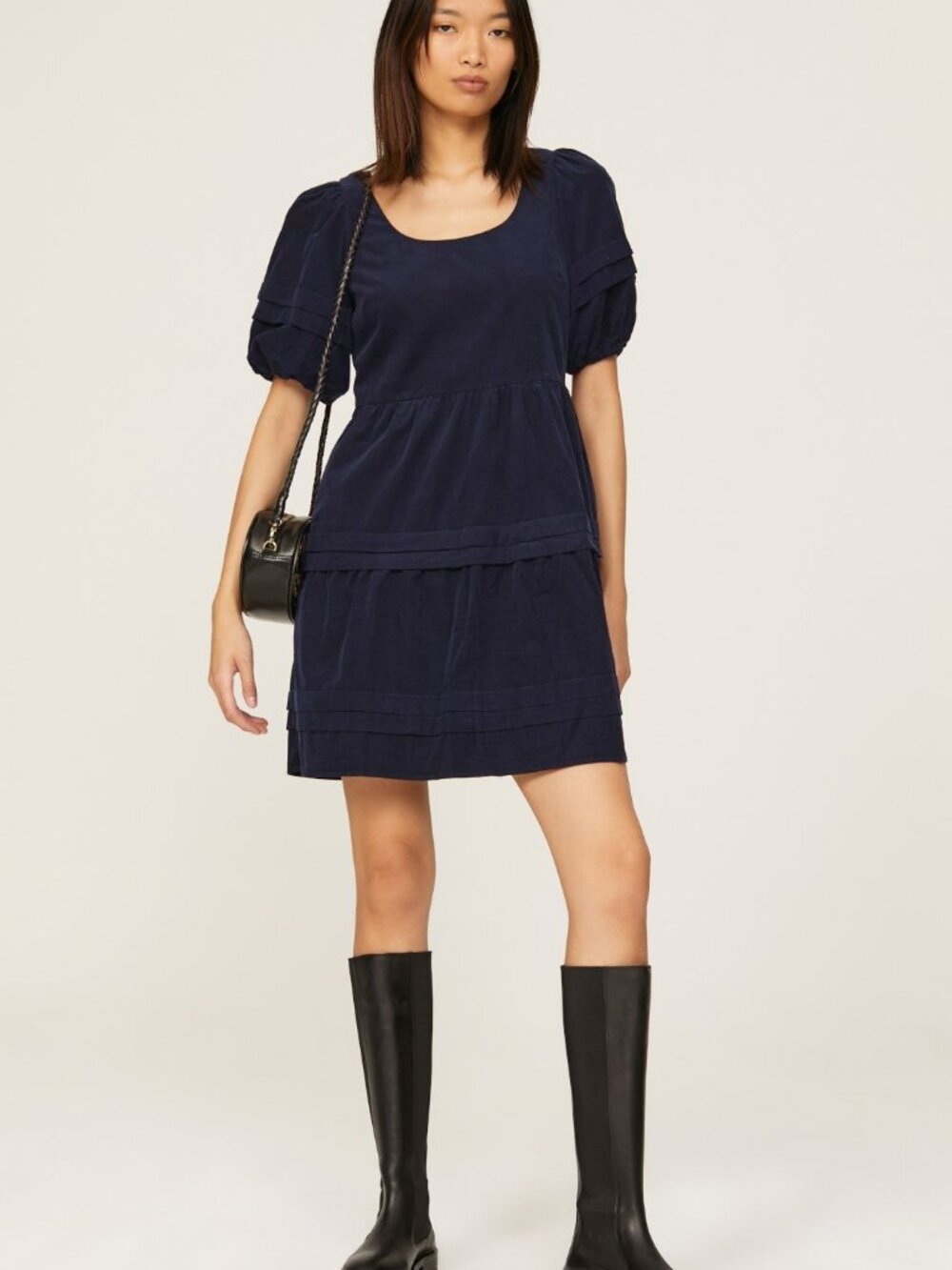 Madewell Navy Corduroy Dress Mini